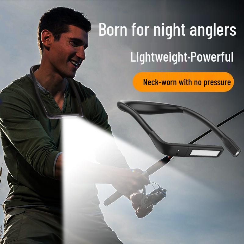 Foldable USB Neck-Hanging Gooseneck Fishing and Running Light