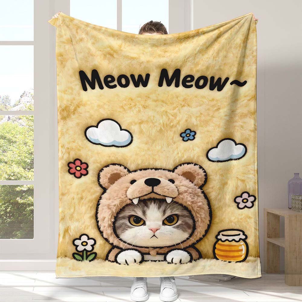 1Pc  Cute Jungle Animal Print Flannel Throw Blanket For Kids Baby Nursery Bedroom Decor
