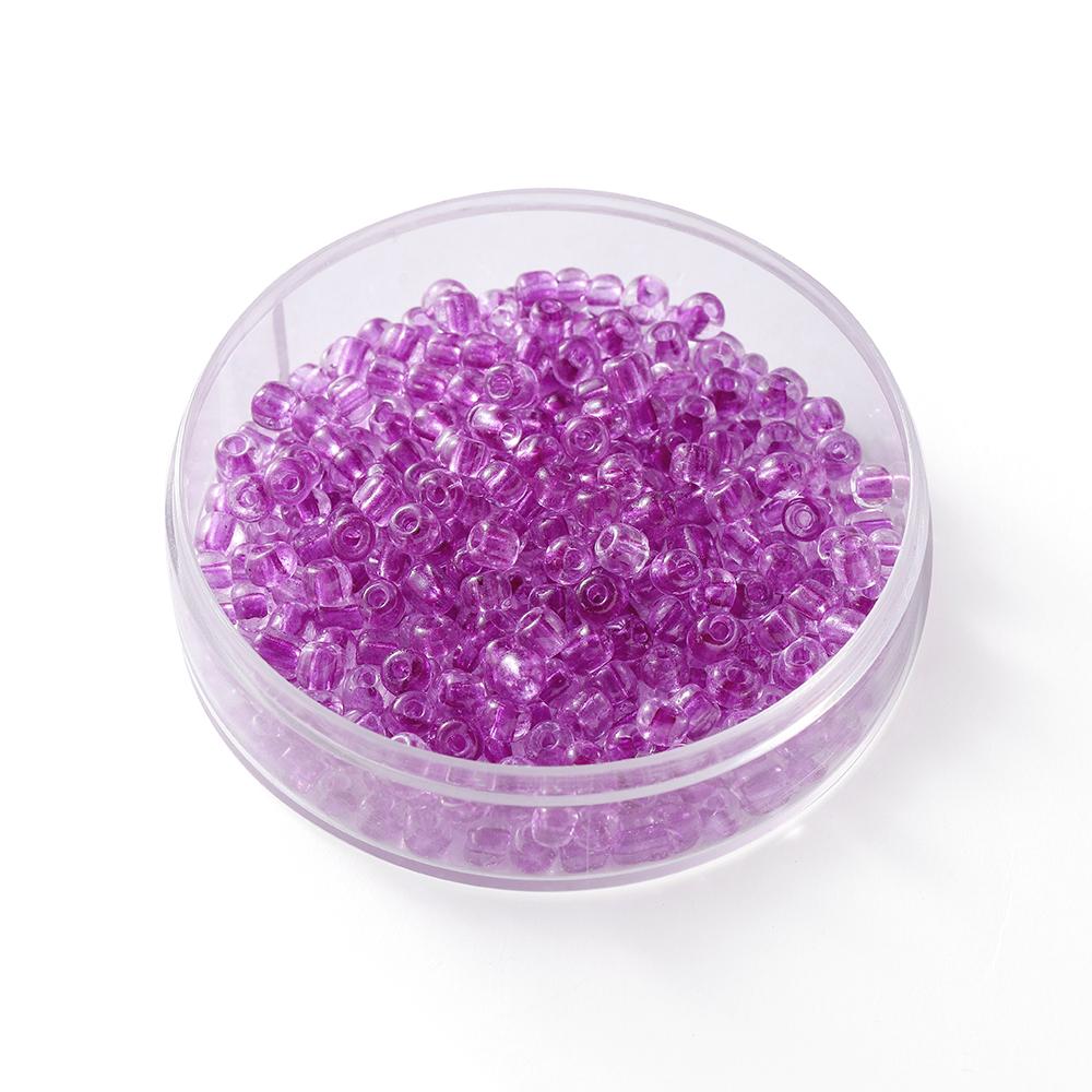300Pcs/Lot 4mm Transparent Glass Round Loose Spacer Seed Beads For Jewelry Making Handmade DIY Bracelet Necklace Accessories