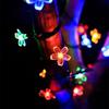 Outdoor Solar Lamp LED Cherry Blossom Fairy Light String Garden Christmas Holiday Decor Solar Garland Wedding Party Decoration