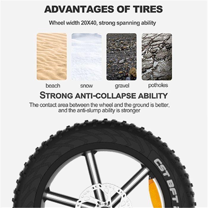 Vélo Électrique - JANSNO - X50-17 - Moteur 750W - Batterie 48V 17Ah - 20 Pouces - Vitesse Max 45 Km/h