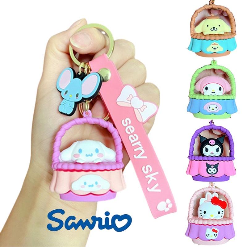 My Melody Pvc Plastic Keychains Toys Keyring Figures Pendant Xmas Gifts