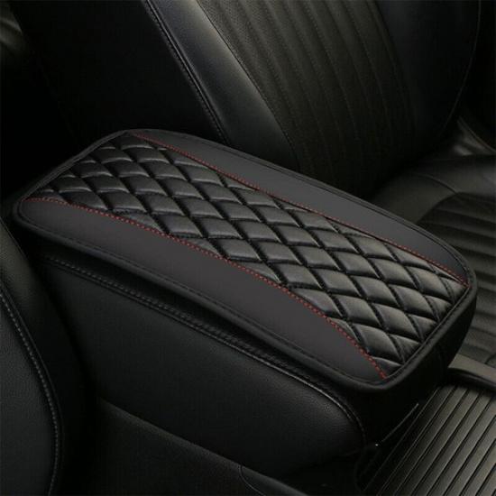 Car Center Console Leather Armrest Pad Cover Box Cushion Mat Protector Universal