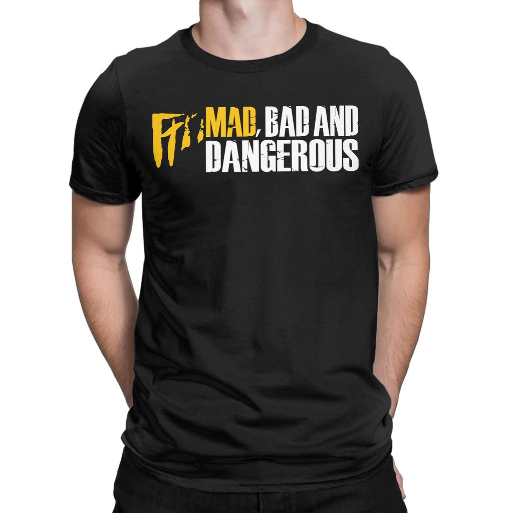 Mad Bad and Dangerous Pure Cotton T Shirt For Couple Summer Y2K Basic T Shirts O Neck Hip Hop Tees Big Size Custom DIY Tops