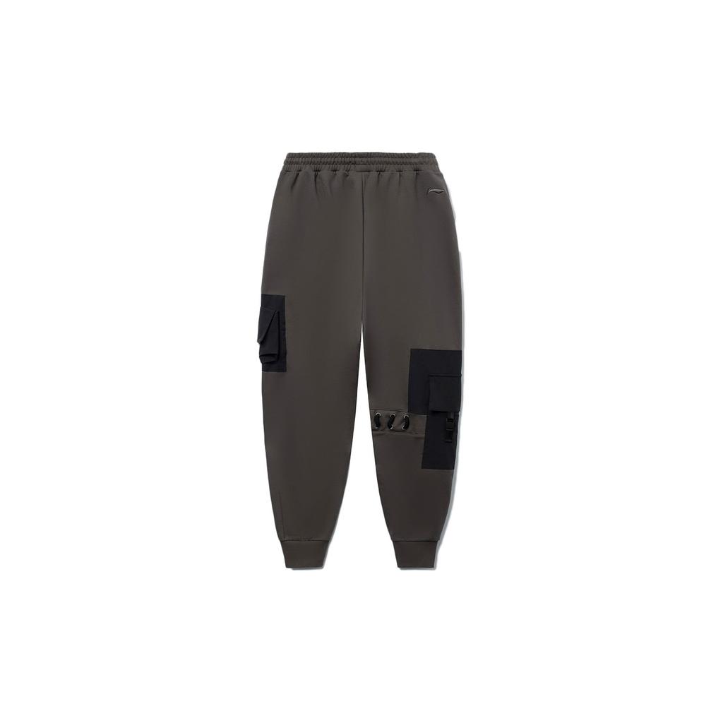 Li Ning CF Tracing Knitted Sweatpants Men's Road Gray AKLRF39-4