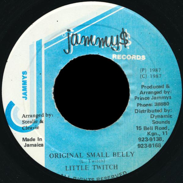 

7inch Record LITTLE TWITCH - Original Small Belly NONE Jammy s Records 1987 Jamaica Reggae, Ska & Dub Used