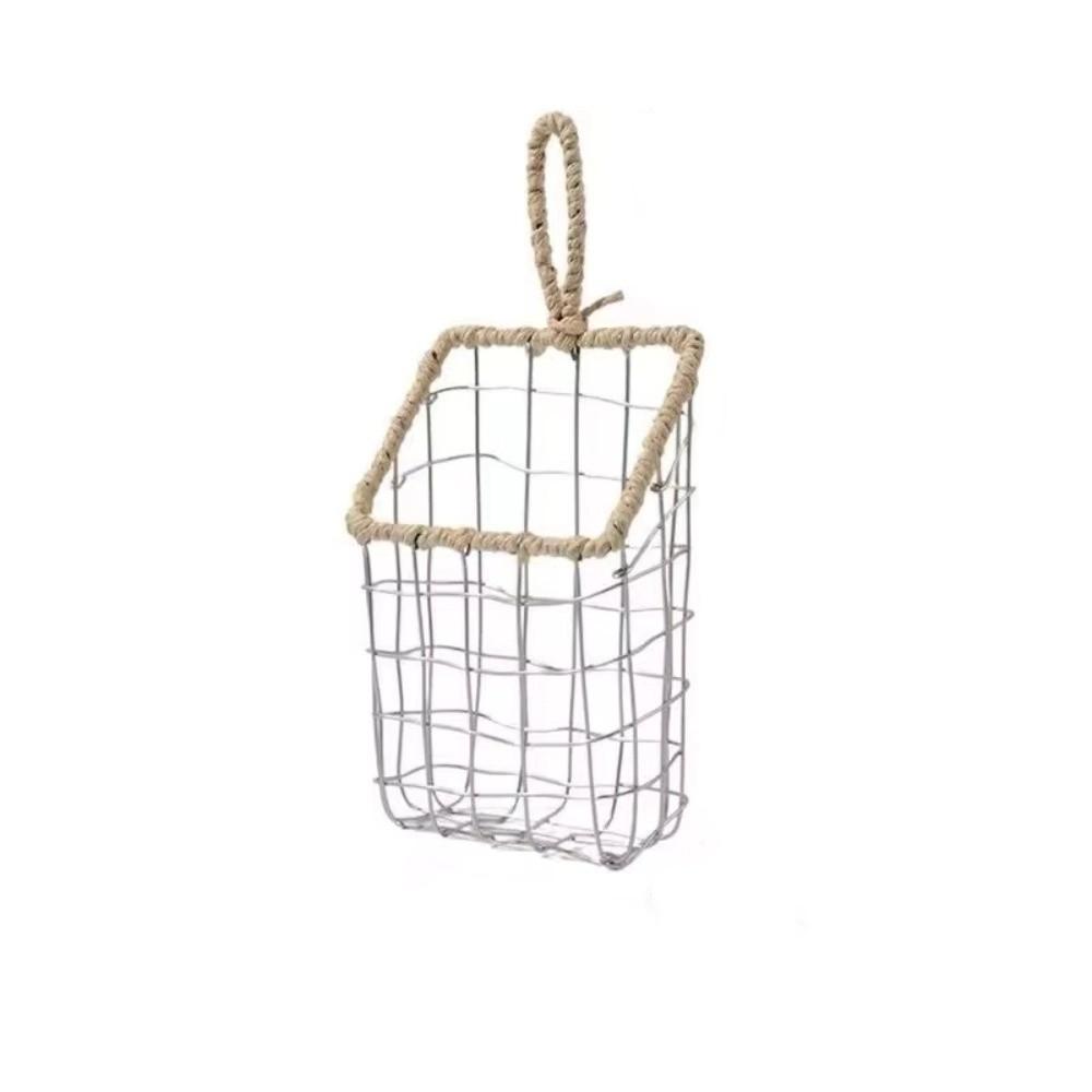 Woven Wire Wire Storage Basket Hollow out Storage Bin Decoration Storage Basket Home