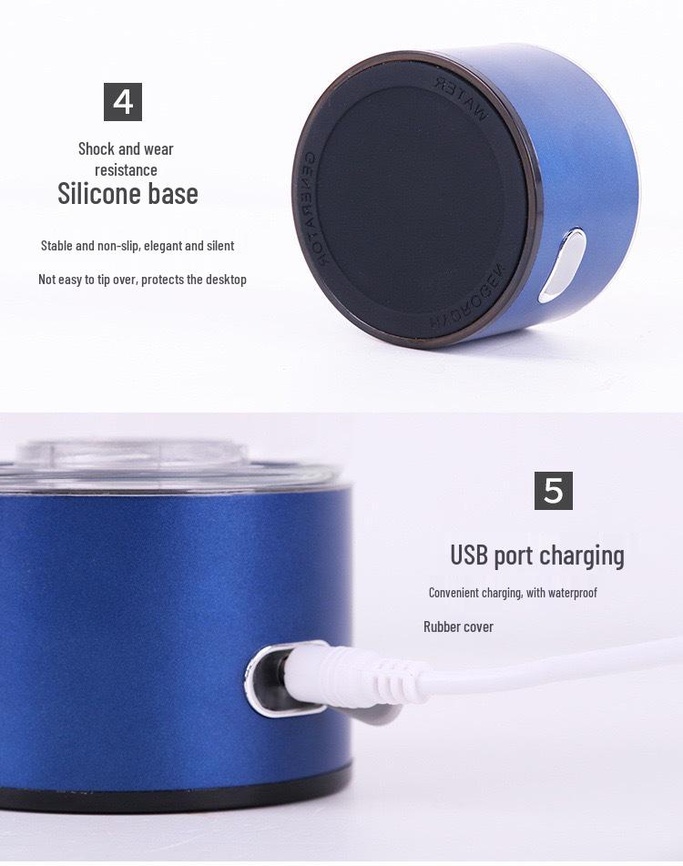 Portable Hydrogen Water Cup with SPE and PEM Technology