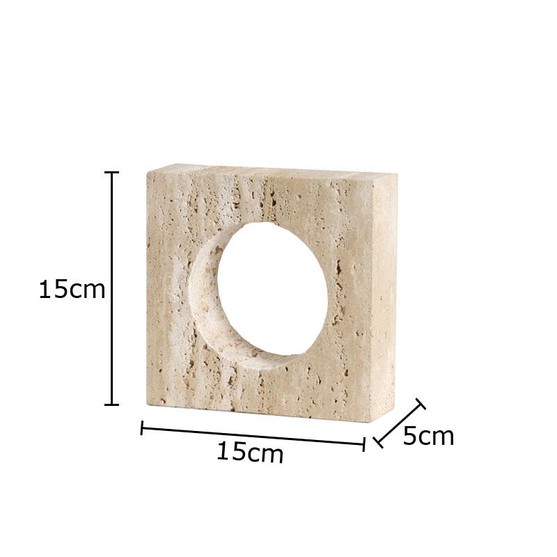 Natural Stone Geometry Ornaments Modern Crafts Desk Decoration Creative Arch Shaped Artwork Stone Statue Room Aesthetics Decor