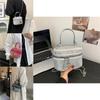Chic Minimalist Handbag For Women Stylish Fall Bucket Bag With Chain Strap In Black Gray Silver