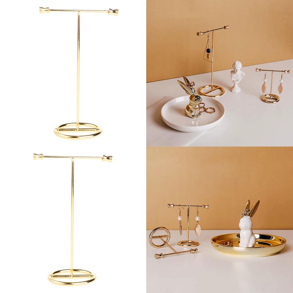 2x Metal Jewelry Organizer Shelf Earring Display Rack