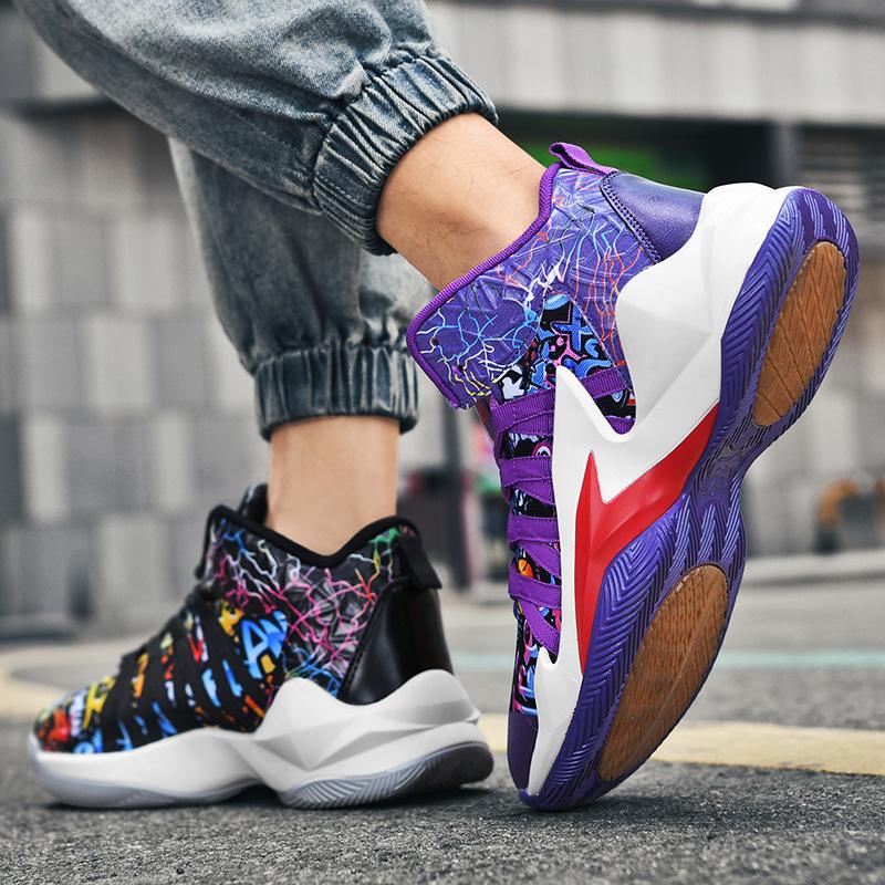 

Мальчики 2024 лето 12 мальчиков обувь парусиновые 15 лет дети среднего и старшего возраста баскетбольная обувь спортивная модная обувь один ботинок 45