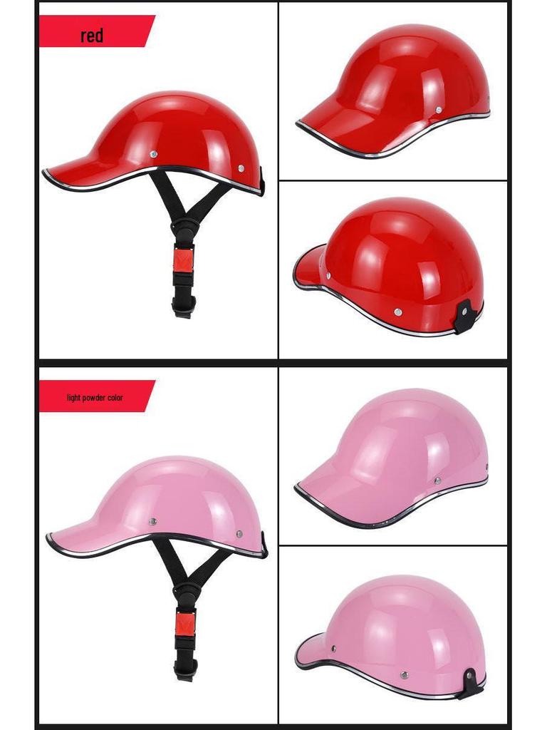 Sommer Leichter Entenschnabel Fahrradhelm für Herren & Damen - Atmungsaktiv, Stilvoll, Sonnenschutz Halbkappe