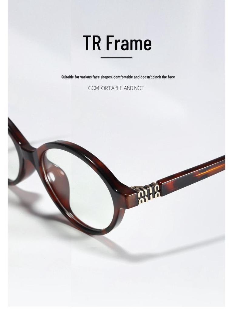 2396 Nerd TR90 Oval Tortoiseshell Women's Eyeglasses with Prescription & Anti-Blue Light Lenses