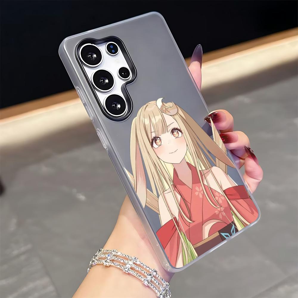 Cosmic Princess Kaguya Phone Case for Samsung S25 S24 S23 S22 S21 FE Plus Ultra Black 2-in-1 Jelly silicone case Galaxy S24 Ultra