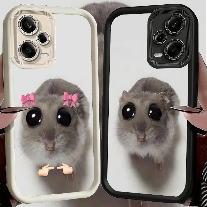 Phone Case for Xiaomi Redmi Note 15 14 13 Pro Plus Funny Sad Hamster Meme Shell 12S 11 11S 11T 5G 14S Soft Silicone Funda