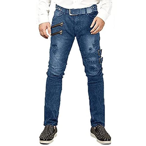 Double Belt Jeans Hip Hop Accent Grunge 