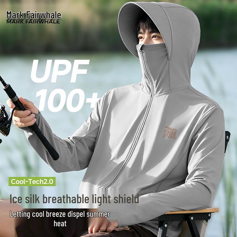 Mark Fairwhale Men's Ice Silk UV Protection Hooded Jacket