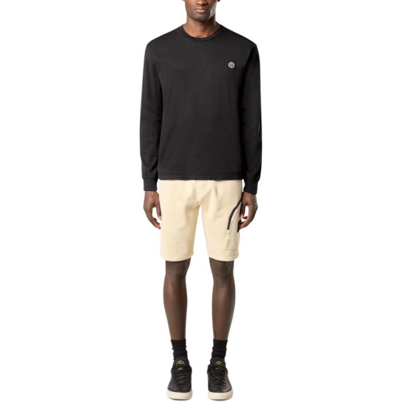 STONE ISLAND Logo Crew Neck Long Sleeve T-Shirt Men Tops K2S152100028S0013-V0029