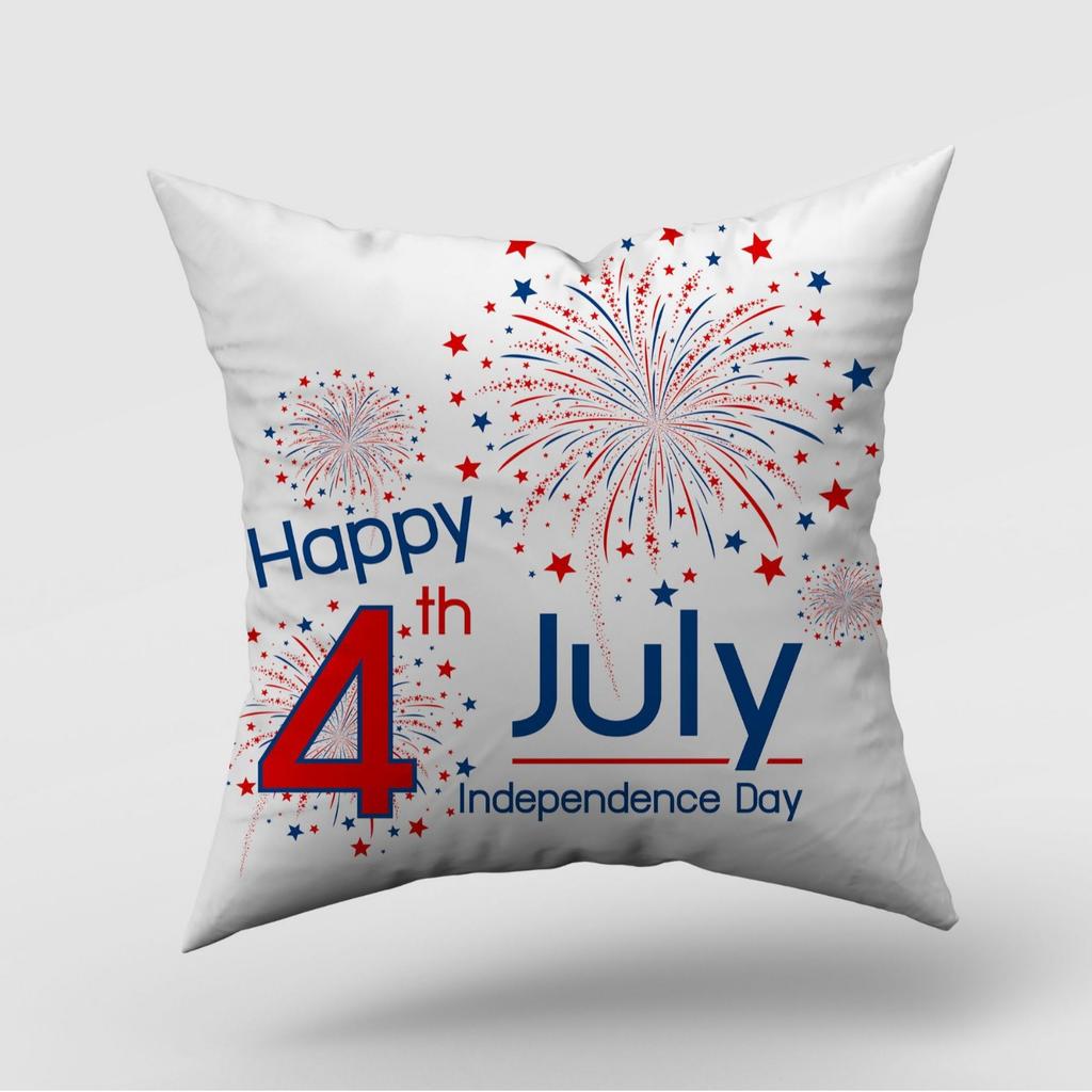 New American Independence Day Pillow Cover American Logo Outdoor Home Decoration Pillow Cushion Cover
