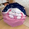 1PC Sleeping Bunny Umbrella-8-Rib Reinforced Portable Folding Travel Suitable for All Seasons Outdoor Daily Use  -J0321