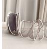 Fishtail Yarn Ribbon Bouquet Packaging Material Rainbow Color Lace Tail Yarn Ribbon Wave Chiffon Yarn Gift Strap