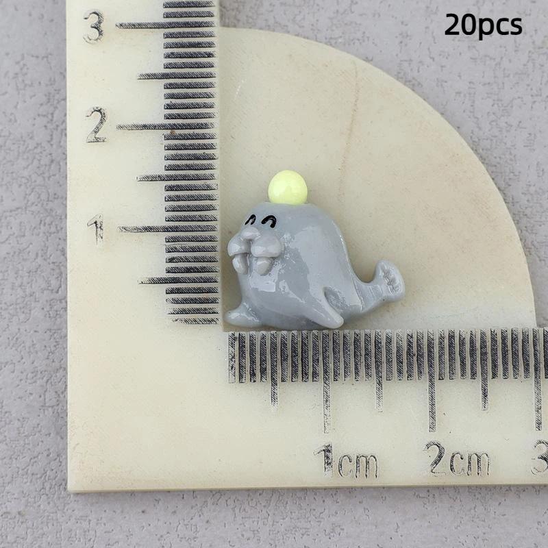 20 ks Nové Roztomilé Pryskyřice Mini Kreslený Rak Plochý Zadní Cabochon Scrapbook Kawaii Diy Ozdoby Doplňky