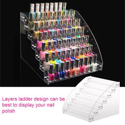 Klarer Acryl-Schönheits-Make-up-Nagellack-Speicher-Organizer-Rack-Displayhalter
