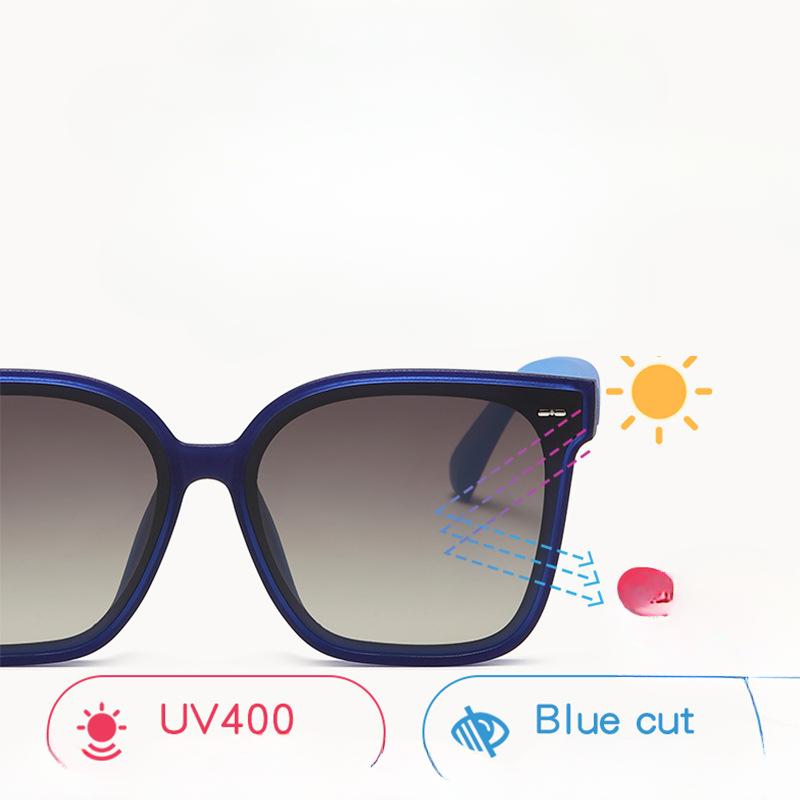 New Online Celebrity Women's Nylon Polarized TR Sunglasses with Folding Sunglasses Fashion Sense Large-frame Glasses.