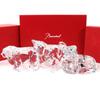 Pristine Baccarat Chinesezodiac Ox, Sheep, Dog, Object,Interior Decoration,clear Used