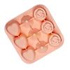 KX4B Rose Heart Diamond Mold Tray Silicone Ice Maker