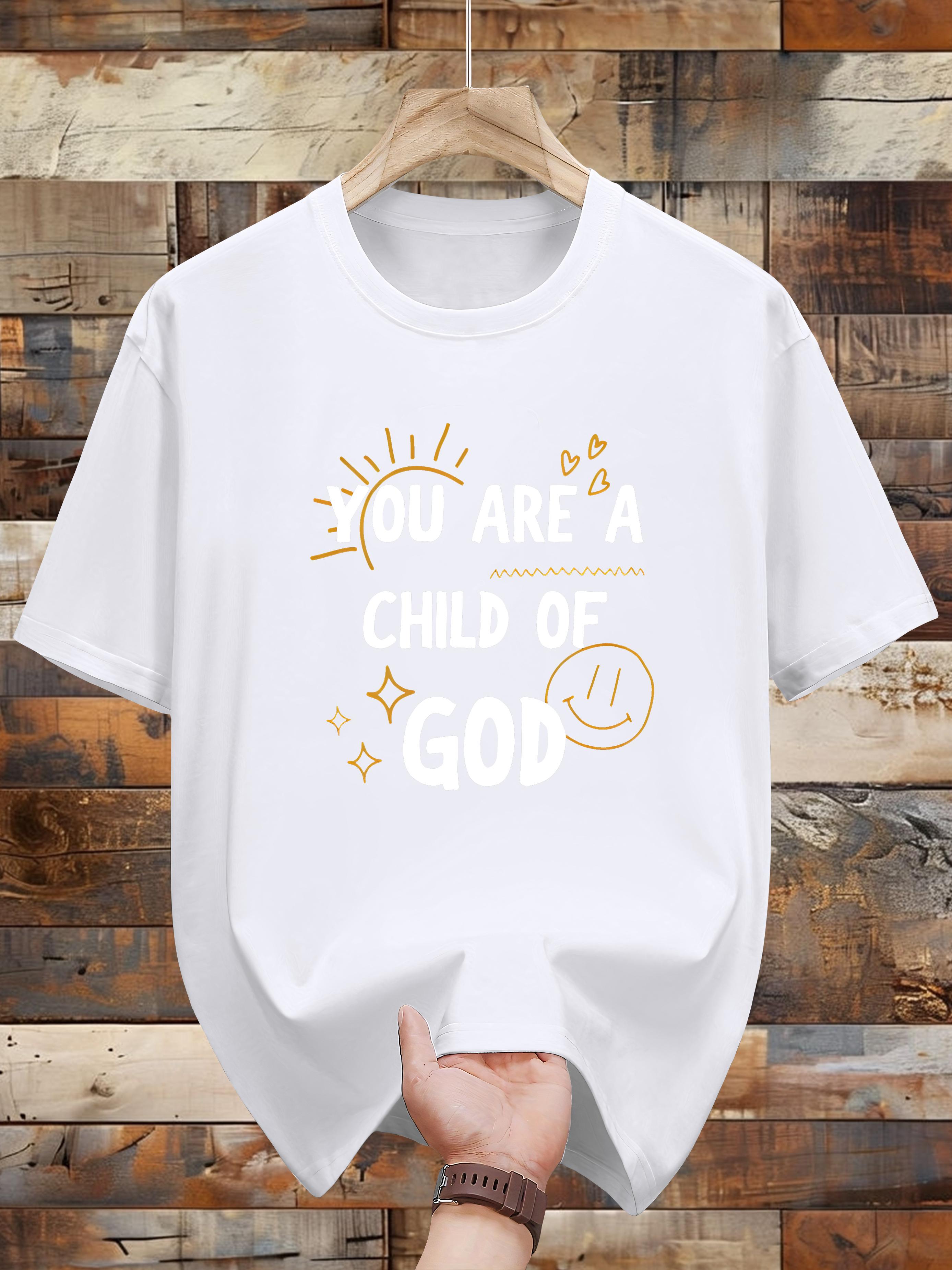 Inspirational Graphic T-shirt - You Are a Youngsters of God Design S