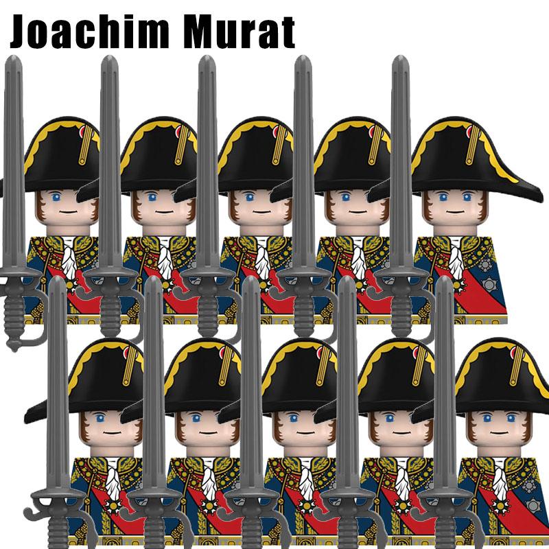 Kids Toys Napoleonic Wars Building Blocks 10pcs/lot Fusilier Lancer Soldiers Mini Action Figures Toys For Kids Christmas Gifts