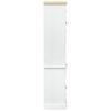 Bathroom Cabinet White 50 x 40 x 185 cm Solid Pine Wood