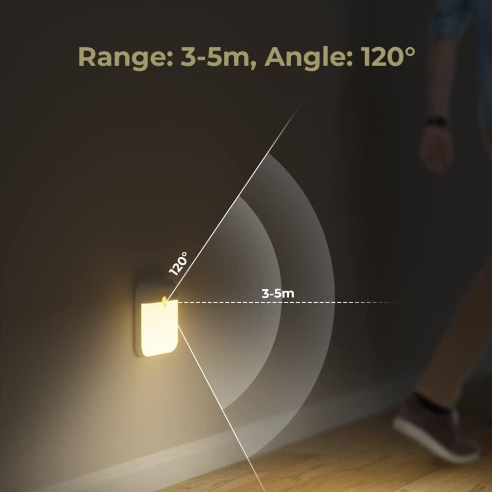 Motion Sensor Led Light Usb Charging Square Lamp for Bedroom Kitchen Stair Hallway Wardrobe Cupboard Lighting