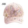 Artistic Printed Baseball Cap for Women, Embroidery Flower Bird Pattern Hat, Love Art Design Hat Adjustable Fit Gardening Sun Spring Summer Outdoors