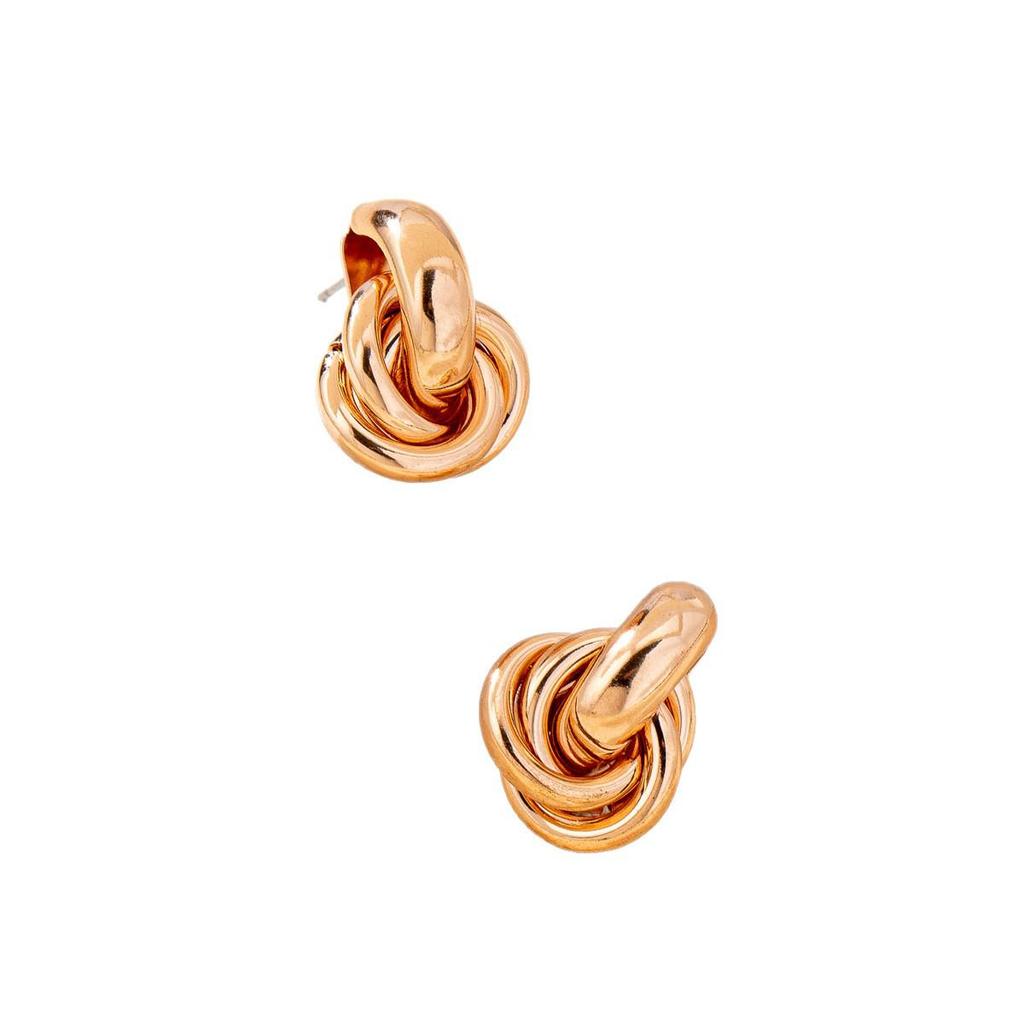 French Retro Knot Stud Earrings: Minimalist, High-End Daily Fashion Jewelry