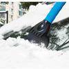 Car Snow Removal Scraper Multi Function Ice Brush with Snow Foam and Squeegee for Winter Windshield Cleaning