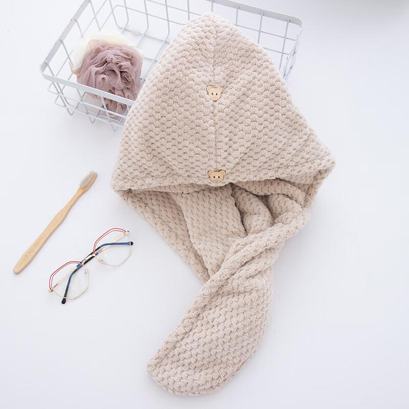 Soft Absorbent Double-Layer Hair Drying Cap