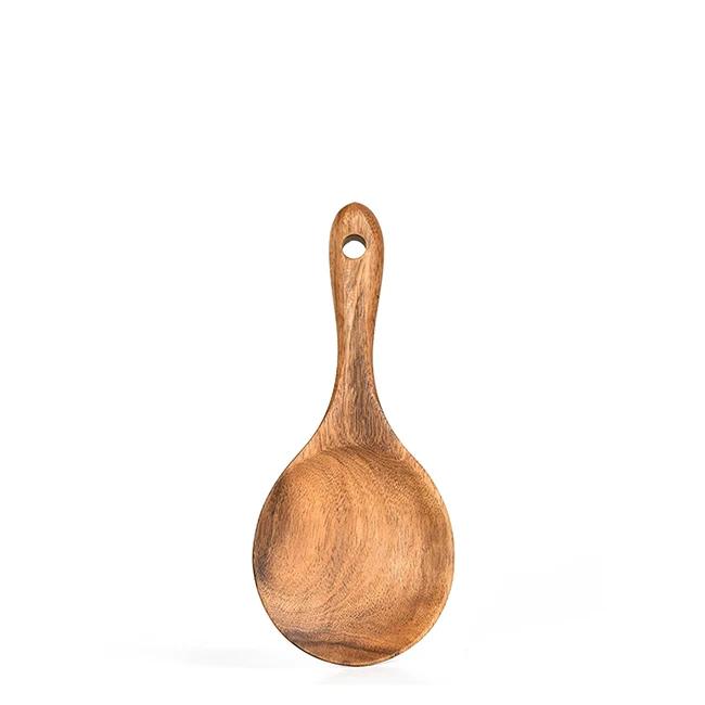 

1/7Pcs Wooden Cooking Utensils, Kitchen Utensils for Nonstick Cookware - Turner Soup Spoon Spatula Strainer