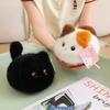Square Siamese Cat Pillow Plush Toy Kitten Animal Plush Fluffy Cushion Soft Doll Kawaii Orange Cat Black Cat Decoration Pillow