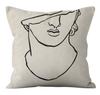 Nordic Wasabi Style Abstract Pillowcase Modern Simple Home Sofa Bedside Cushion Cover