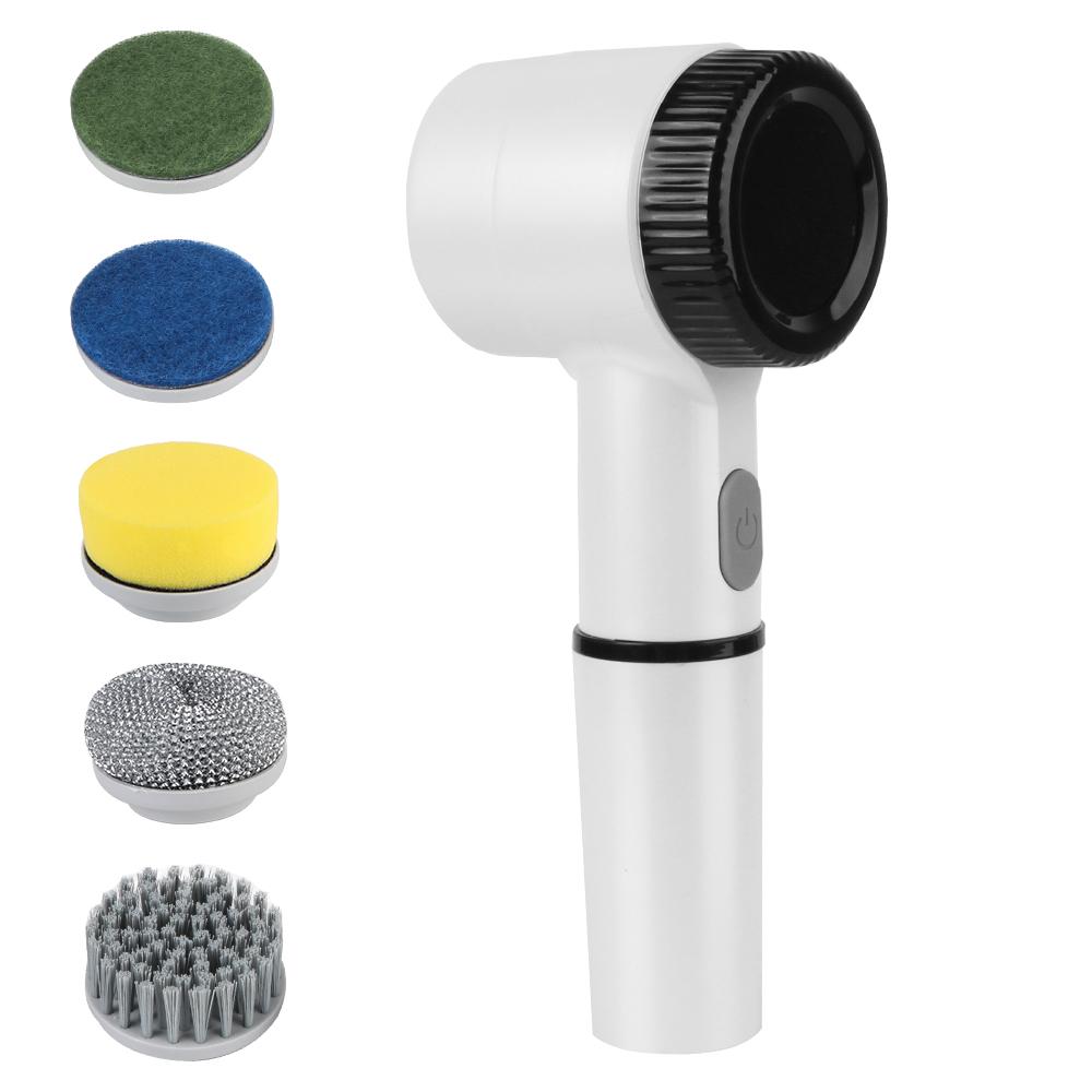 

Инструменты для чистки щетки для ванны, беспроводная USB-щетка для мытья ванной комнаты, портативный инструмент для чистки кухни, электрическая щетка для чистки 5 в 1 C160