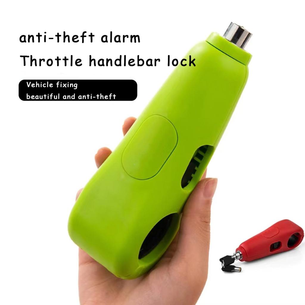 Aluminum Alloy Motorcycle Handlebar Lock Anti-Theft Lock for Electric Vehicles Dirt Bikes Modified Helmet Fixed Horn Lock