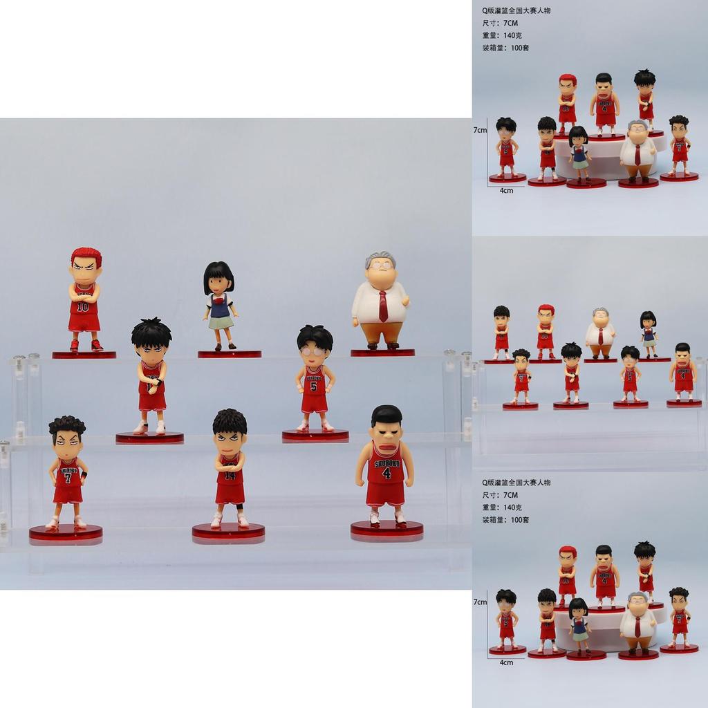 Slam Dunk Q Edition National Competition Movie Gk Hanamichi Sakuragi Rukawa Kaede Anzai Mitaka Handmade Pvc Model Decoration