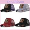 Cappellino da Baseball Unisex Retrò in Cotone e Rete con Scritta Ricamata Parasole per Attività all'Aperto