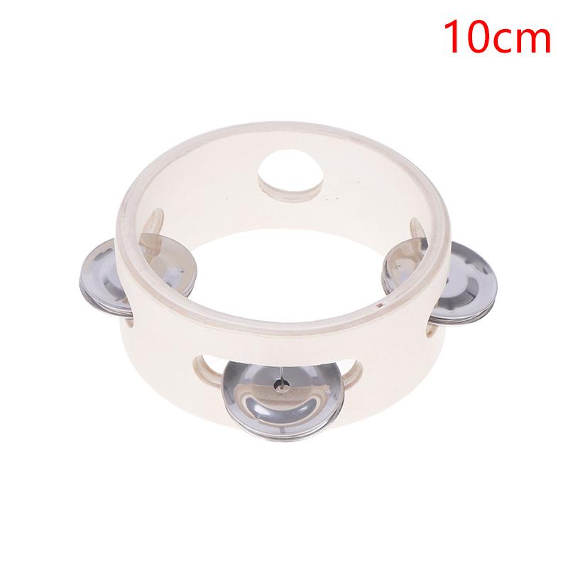 4/6/7/8 Inch Hand Held Wood Headless Tambourine Percussion Hand Drums Educational Toys Orff Musical Instruments For Kids