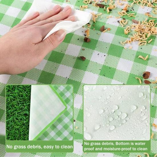 Outdoor Picknickdecke Wasserdicht Sanddicht Stranddecke Extra Groß Tragbar Rechteckig Faltbar Camping Feuchtigkeitsbeständige Matte mit Tragegurt