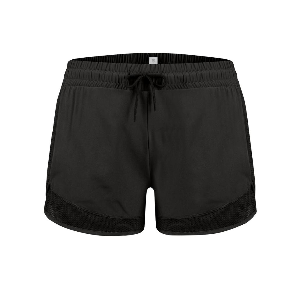 Women's Solid Color Motion Elastic The Waist Run Quick Drying Yoga Pants Shorts