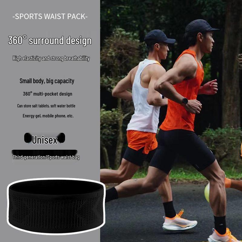 

Unisex Slim Fit Multifunctional Running Waist Bag for Fitness & Cycling S (80-110 lbs)